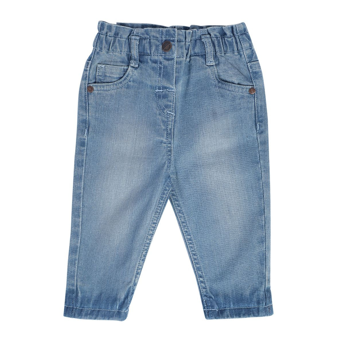 Girls Mid Blue Pack Of 1 Denim Pant