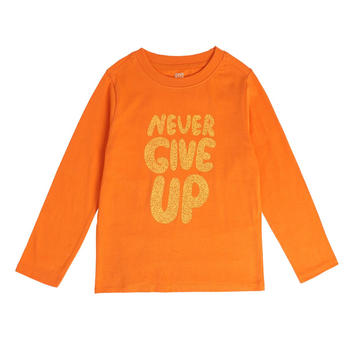 Boys Orange Pack Of 1 T-Shirt