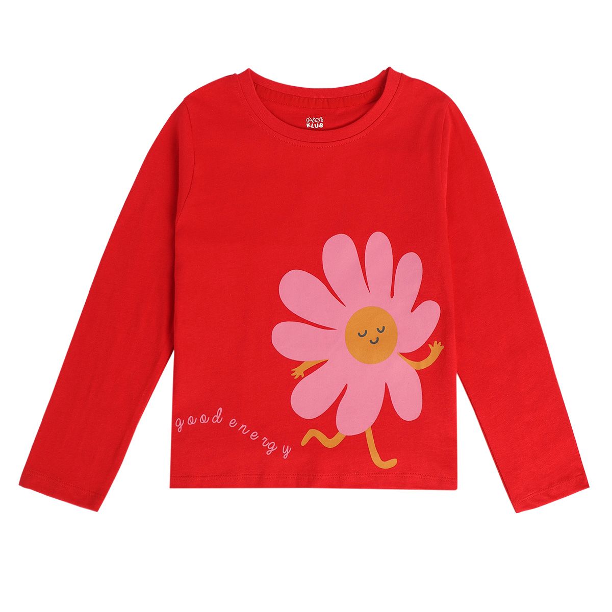 Girls Red Knit Top