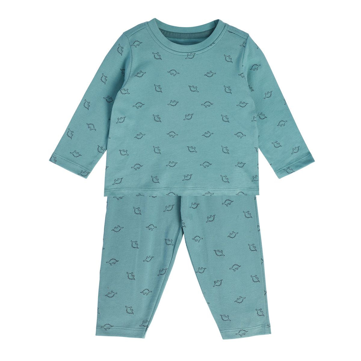 Boys Green Pack Of 2 T-Shirt And Bottom