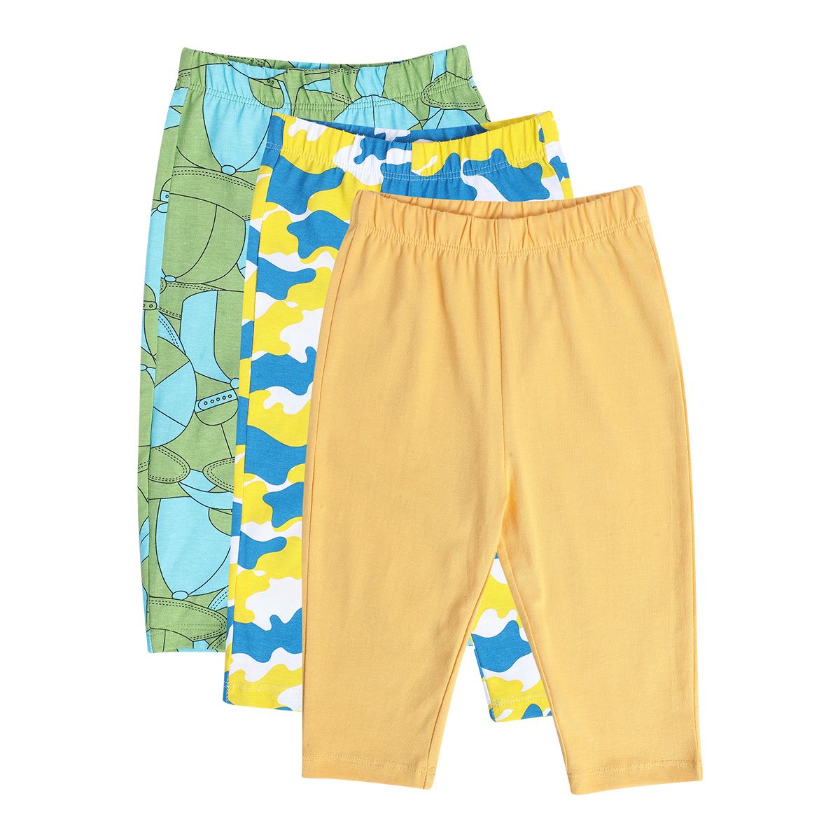 Boys Multicolor Pack Of 3 Knit Bottom
