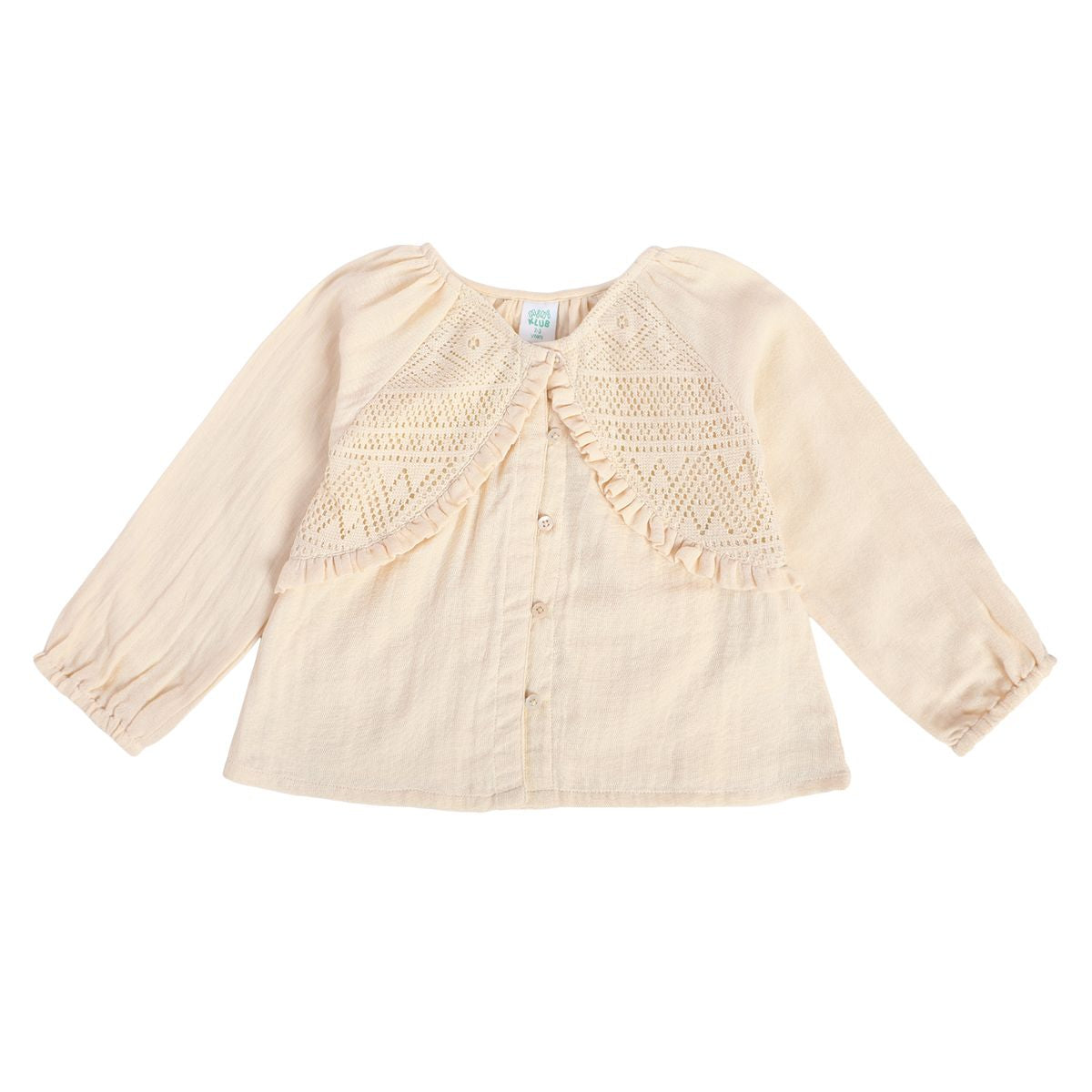 Girls Off White Pack Of 1 Woven Top