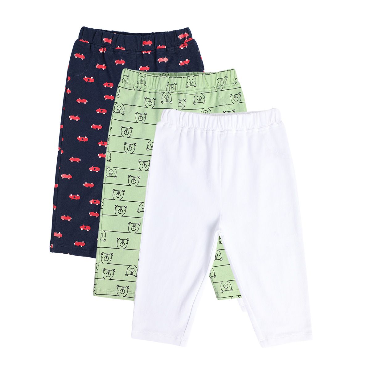 Boys Multicolor Pack Of 3 Knit Bottom