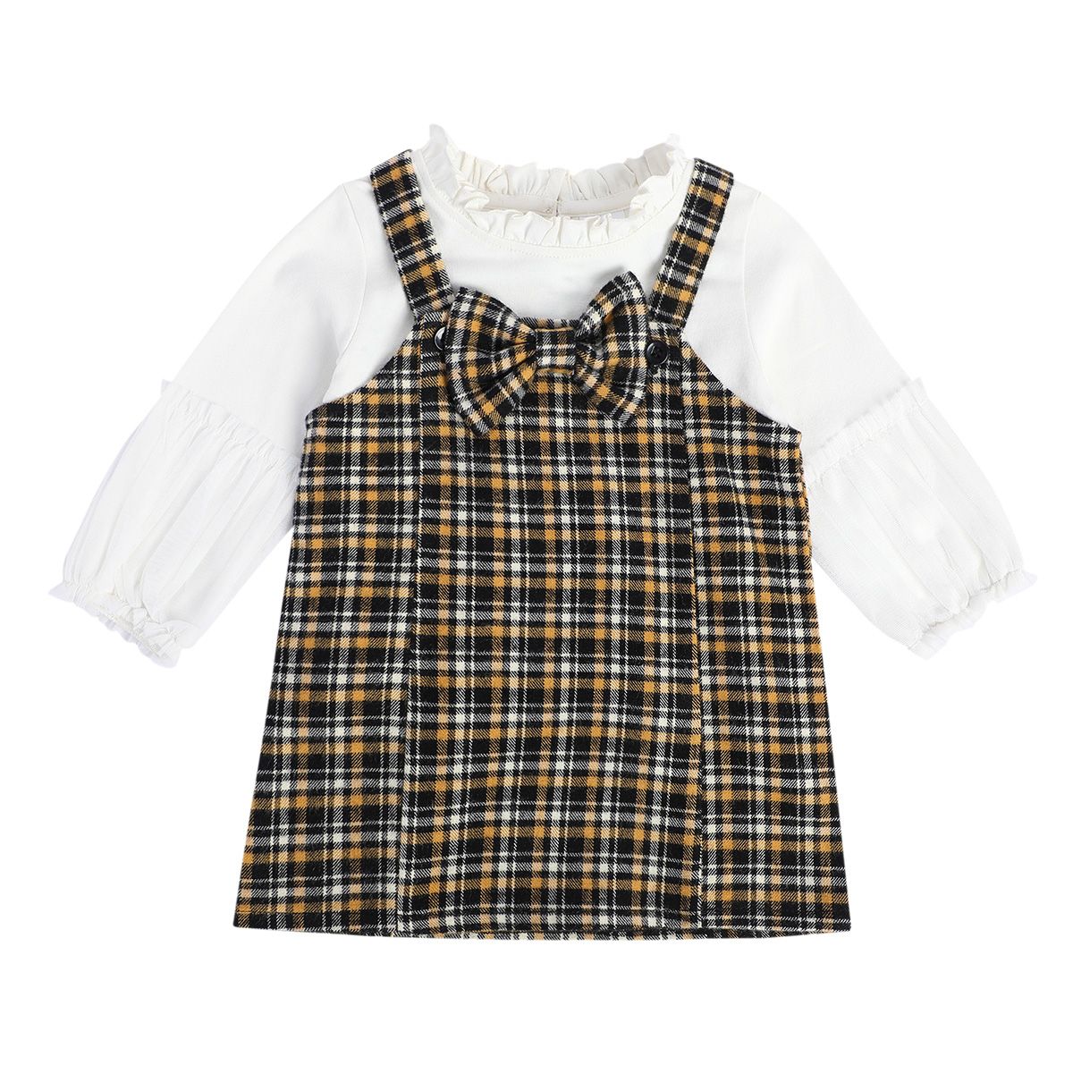 Girls Multicolor Pack Of 2 Pinny Set