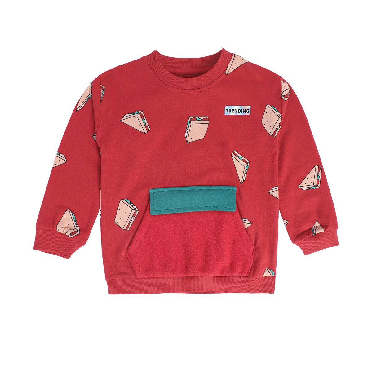 Boys Red Sweat Shirt