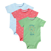 Boys Multicolor Pack Of 3 Body Suit