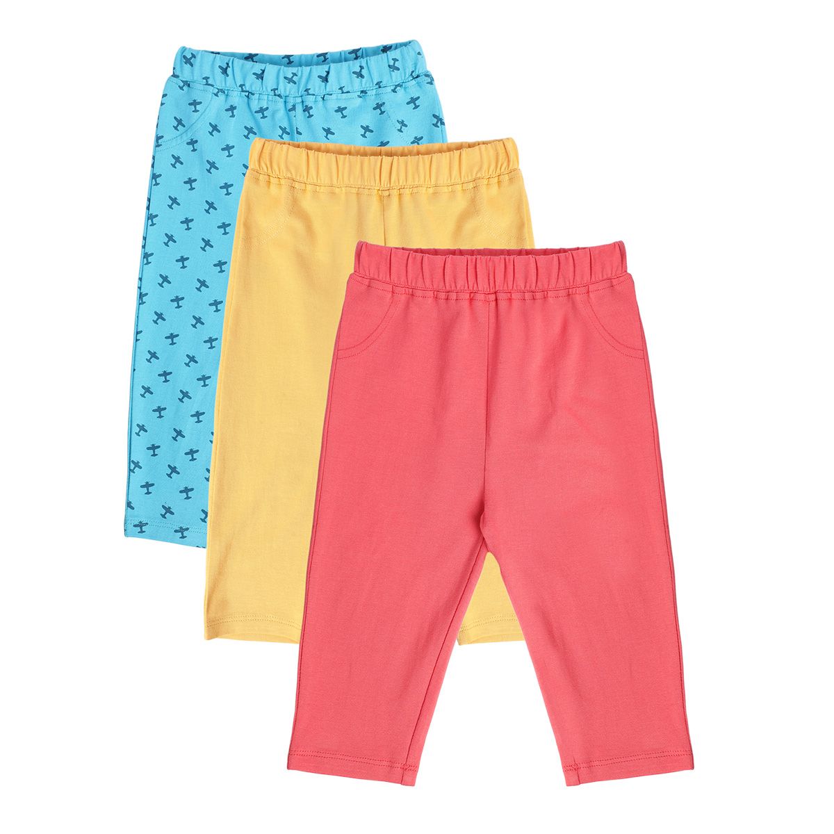 Boys Multicolor Pack Of 3 Knit Bottom