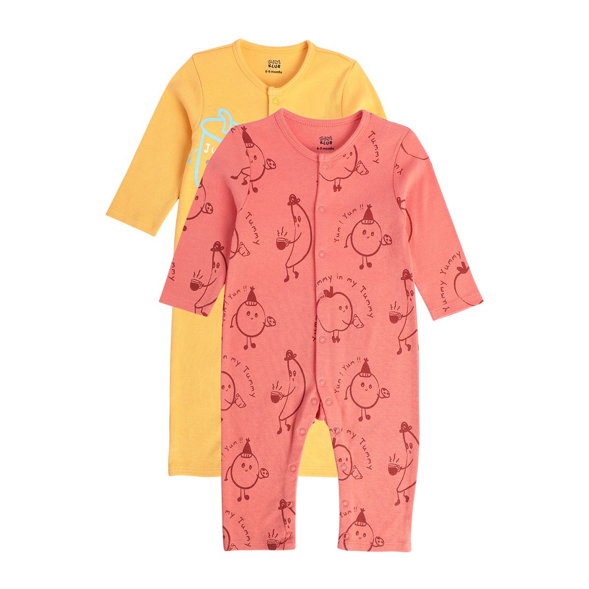 Boys Multicolor Pack Of 2 Romper