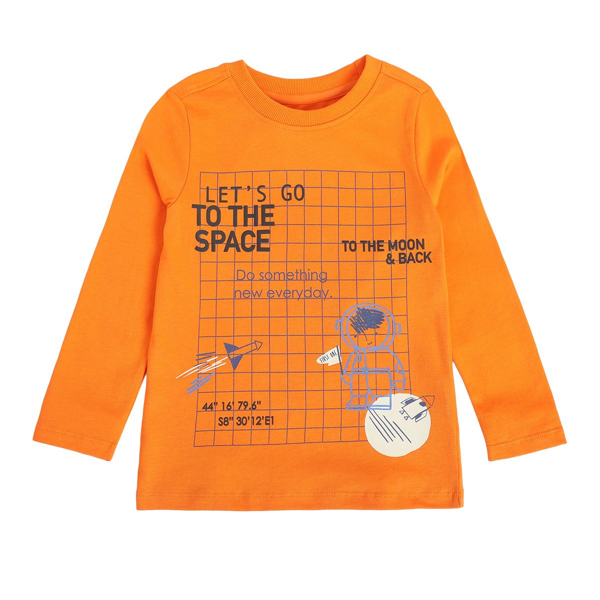 Boys Orange Pack Of 1 T-Shirt