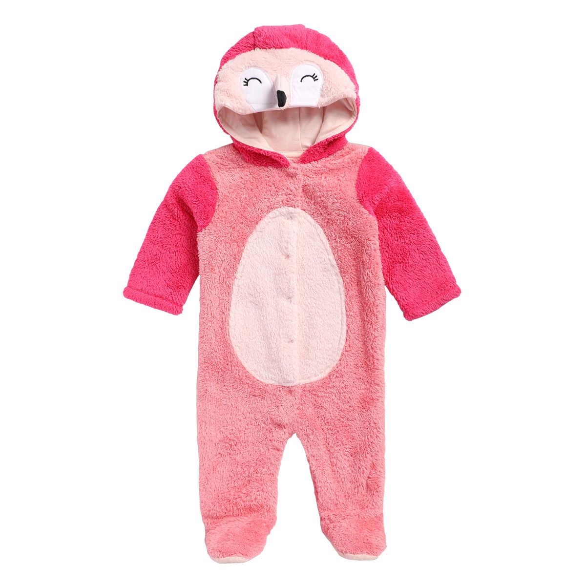 Girls Pink Pack Of 1 Sleep Suit