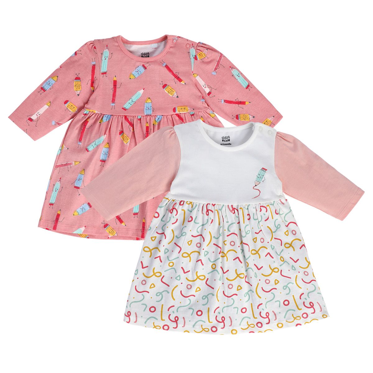 Girls Multicolor Pack Of 2 Dress