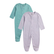 Girls Multicolor Pack Of 2 Sleep Suit