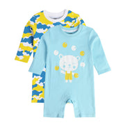 Boys Multicolor Pack Of 2 Romper