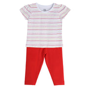 Girls Multicolor Pack Of 2 Top And Bottom