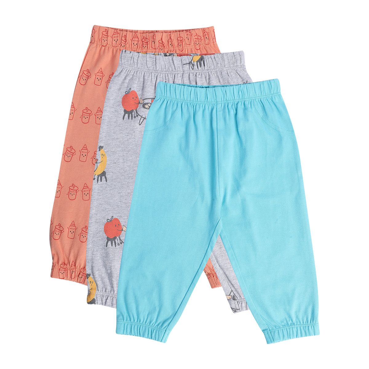 Boys Multicolor Pack Of 3 Knit Bottom