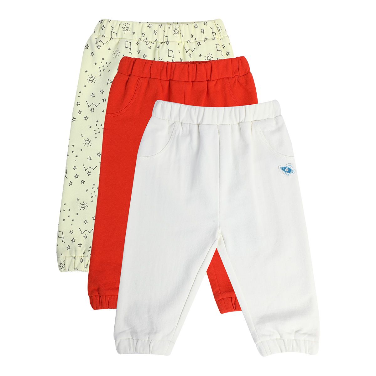 Boys Multicolor Pack Of 3 Knit Bottom