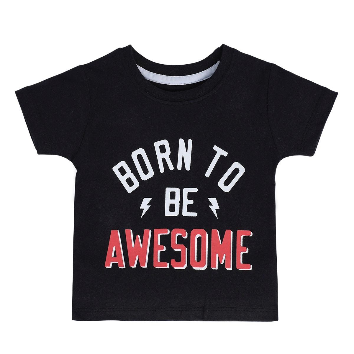 Boys Black Pack Of 1 T-Shirt
