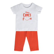 Boys Multicolor Pack Of 2 Top And Bottom