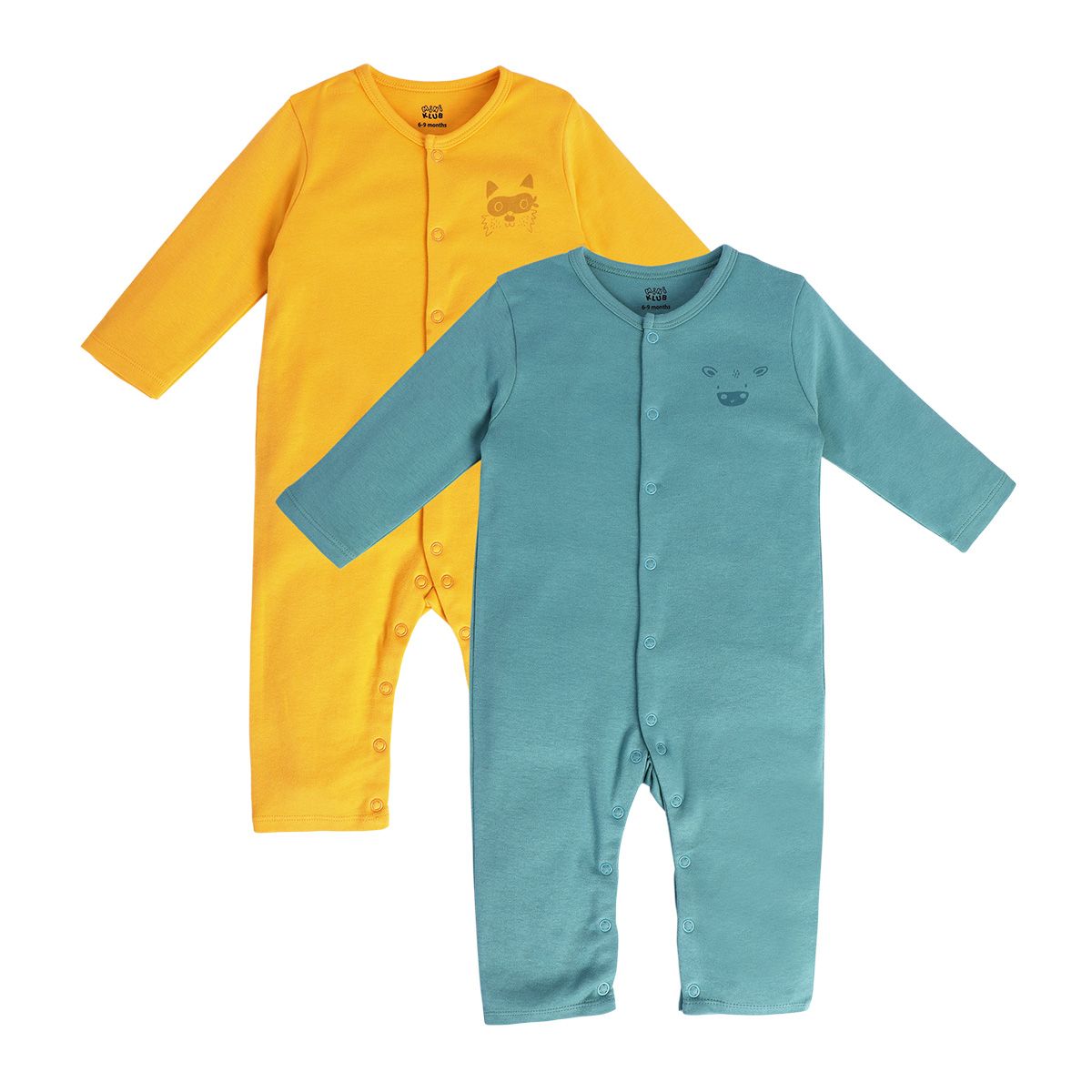 Boys Multicolor Pack Of 2 Romper