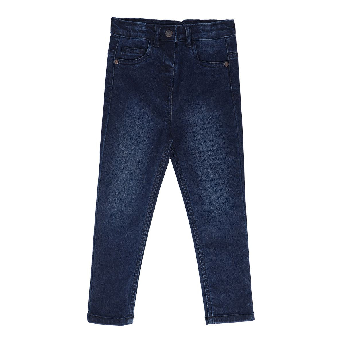 Girls Dark Blue Pack Of 1 Denim Pant