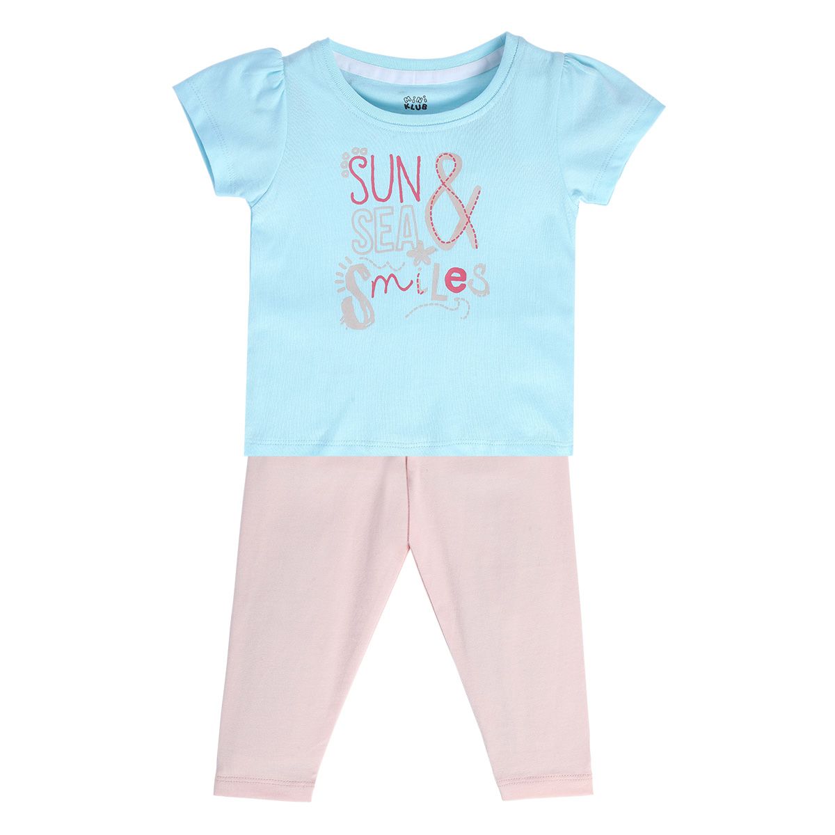 Girls Multicolor Pack Of 2 Top And Bottom