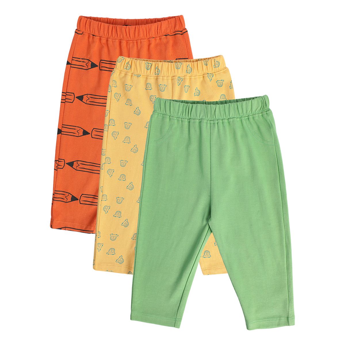 Boys Multicolor Pack Of 3 Knit Bottom