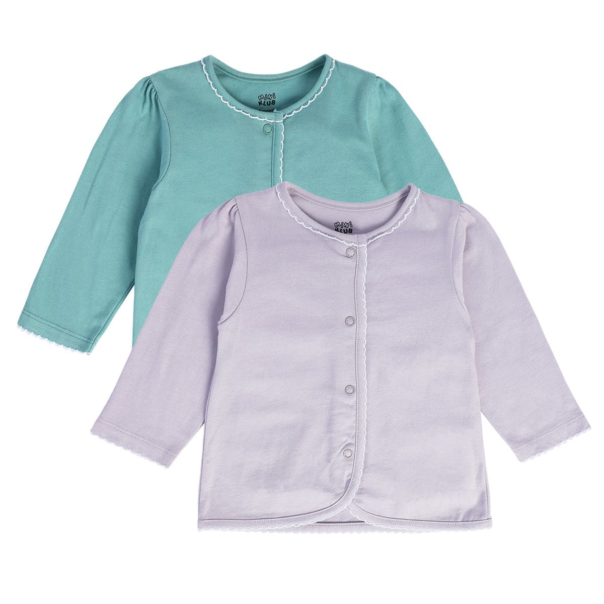 Girls Multicolor Pack Of 2 Front Open Vest