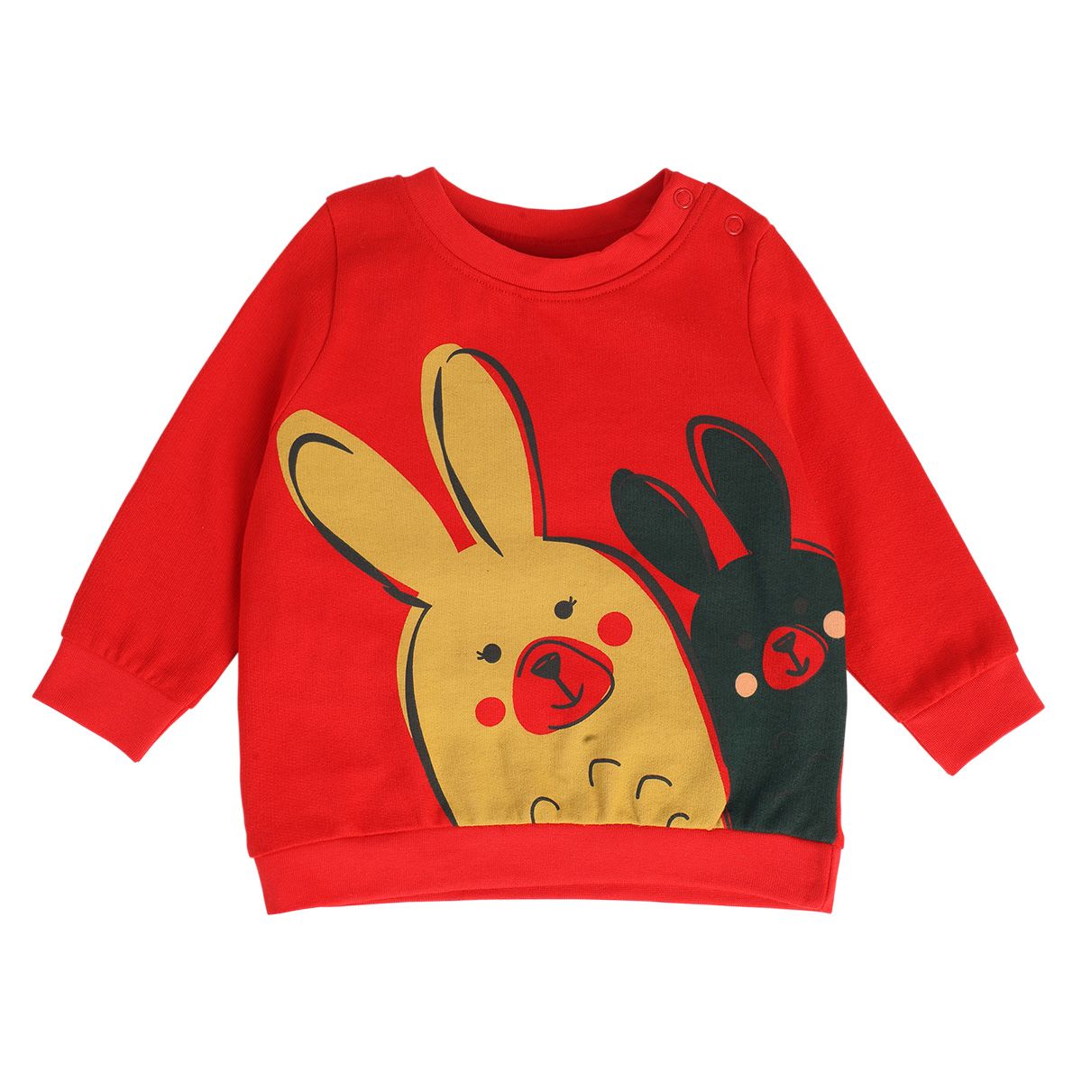 Girls Red Pack Of 1 Sweat Shirt
