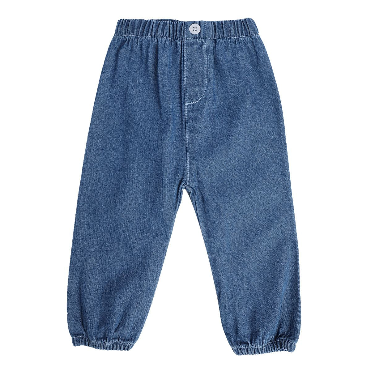 Girls Mid Blue Pack Of 1 Woven Pant