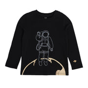 Boys Black Pack Of 1 T-Shirt