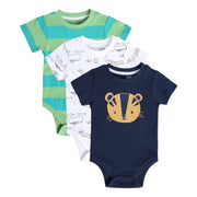 Boys Multicolor Pack Of 3 Body Suit