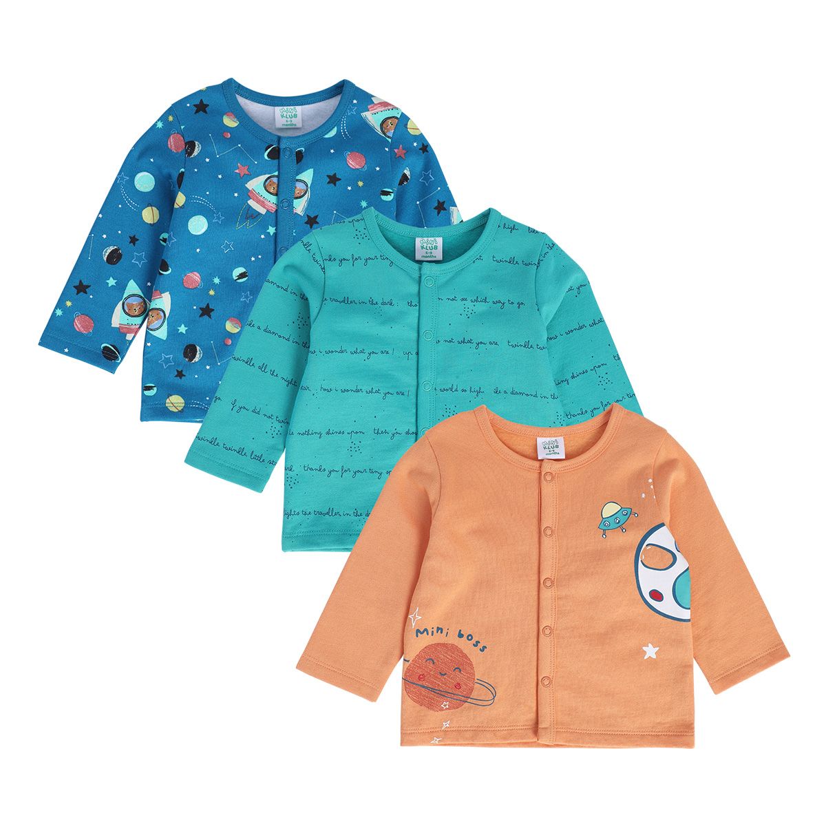Boys Blue Front Open Vest