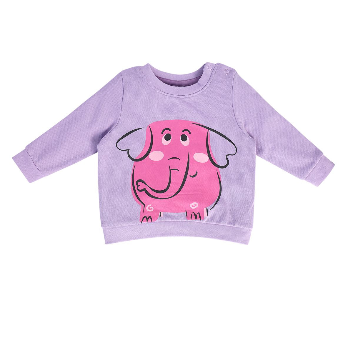 Girls Lilac Pack Of 1 Sweat Shirt