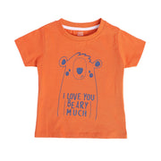 Boys Orange Pack Of 1 T-Shirt