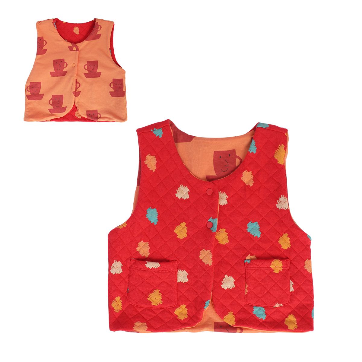 Girls Orange Gillet