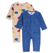 Boys Multicolor Pack Of 2 Romper