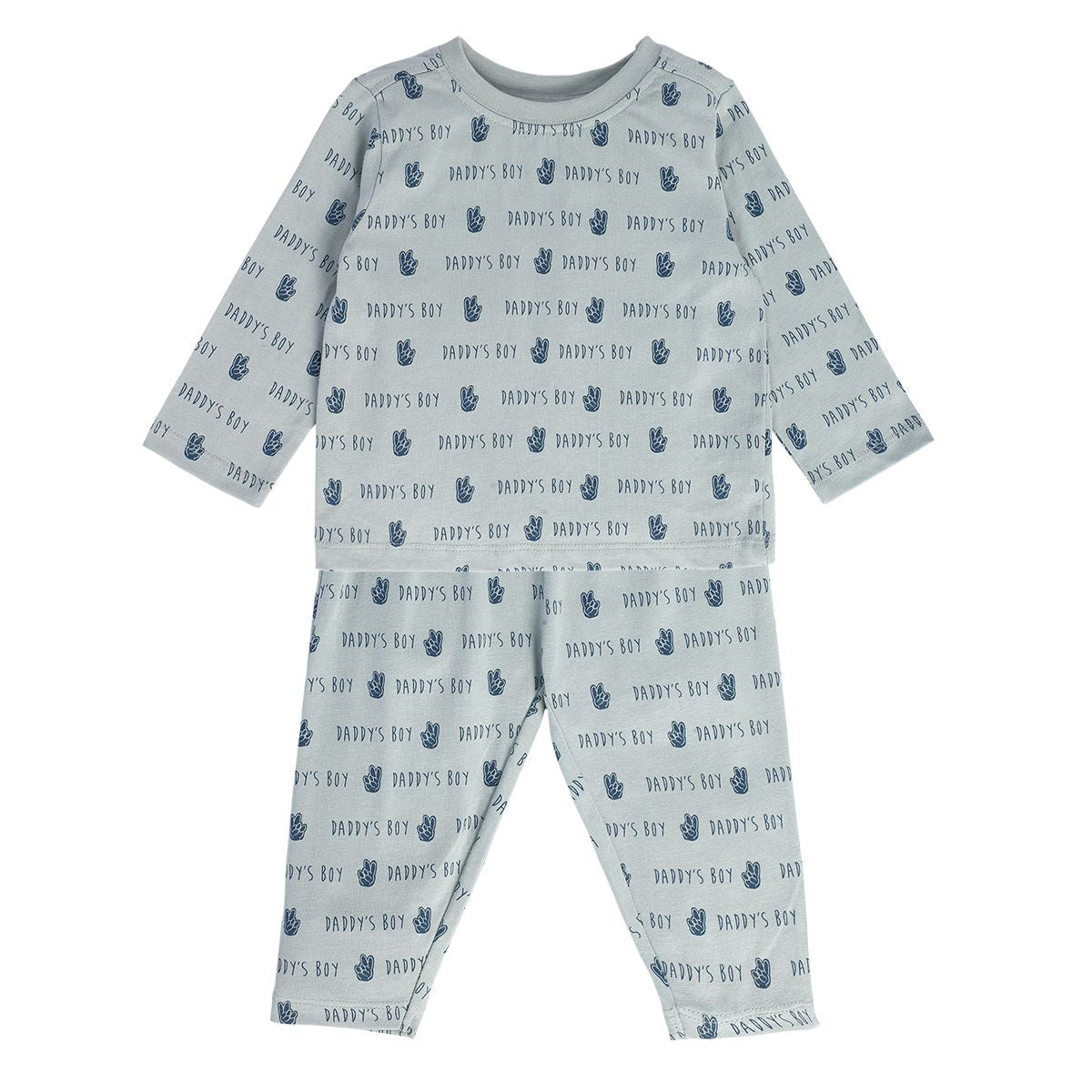 Boys Grey Pack Of 2 T-Shirt And Bottom