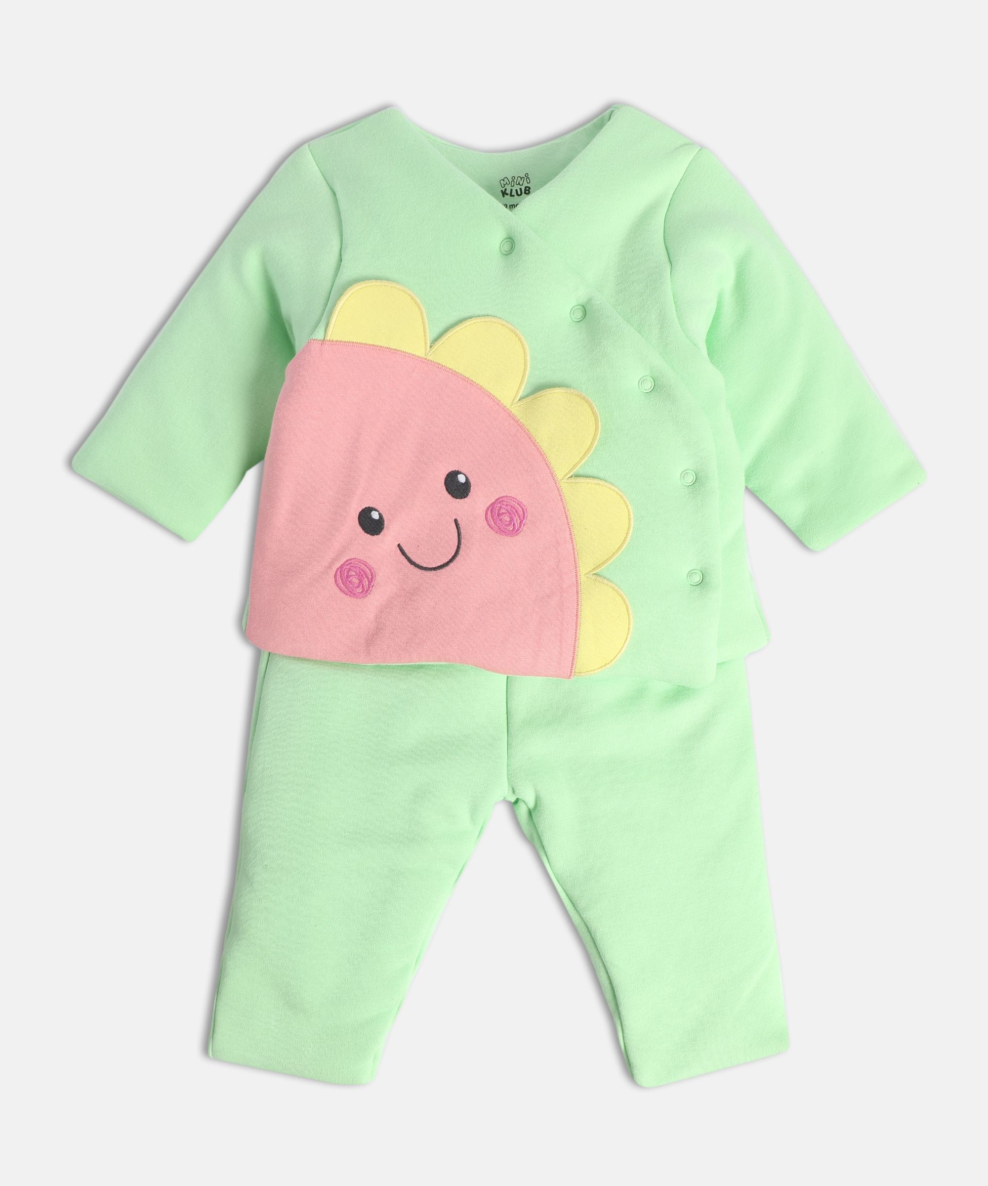 Girls Green Pack Of 2 Top And Bottom