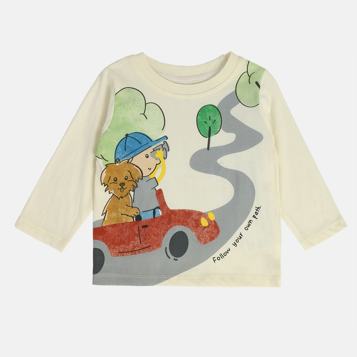 Boys Marshmallow Pack Of 1 T-Shirt
