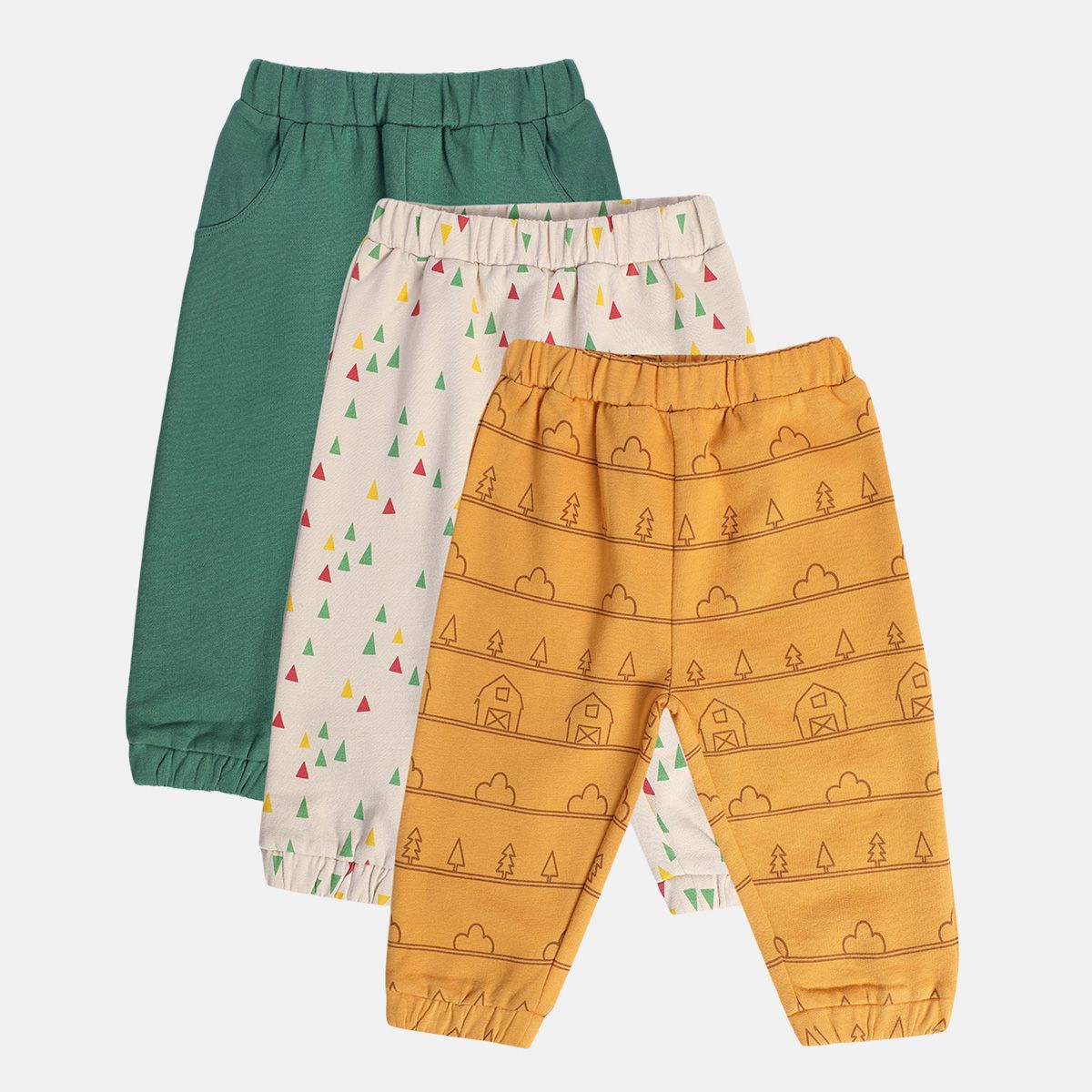 Boys Off White Knit Bottom
