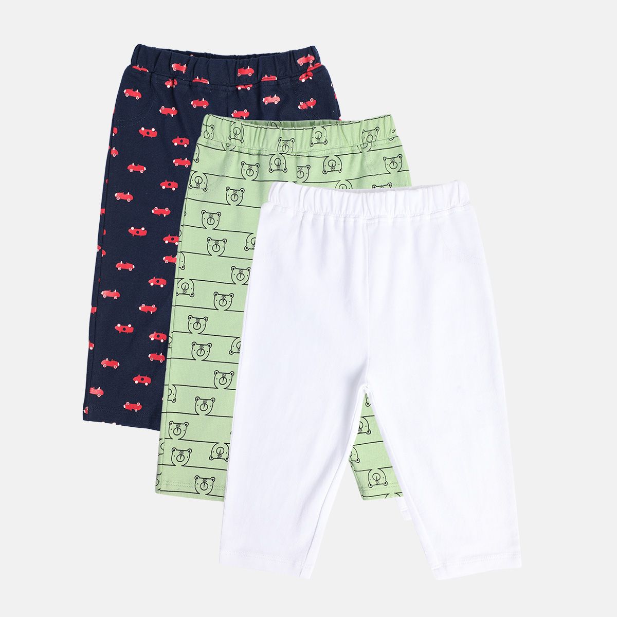 Boys Multicolor Pack Of 3 Knit Bottom