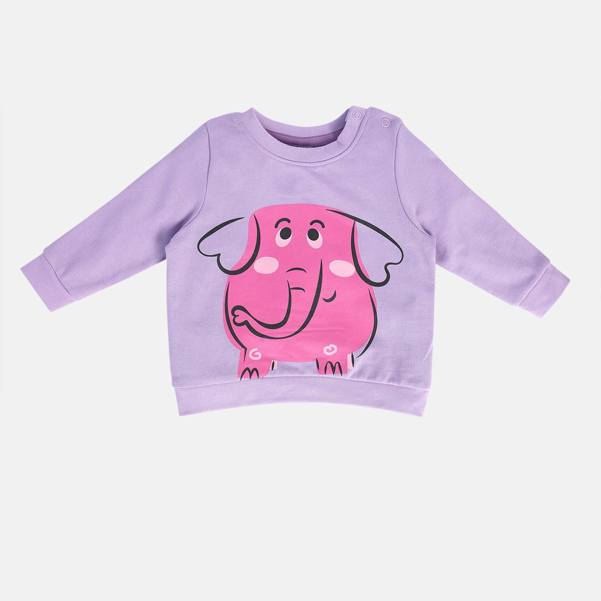 Girls Lilac Pack Of 1 Sweat Shirt