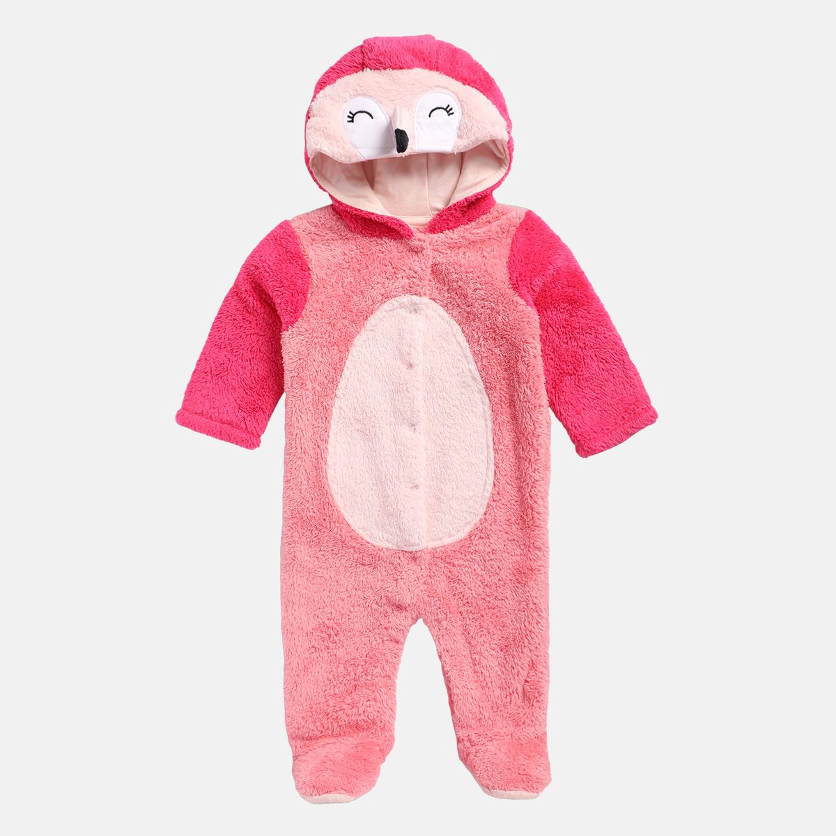 Girls Pink Pack Of 1 Sleep Suit