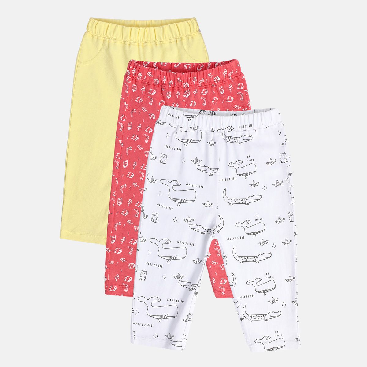 Boys Multicolor Pack Of 3 Knit Bottom