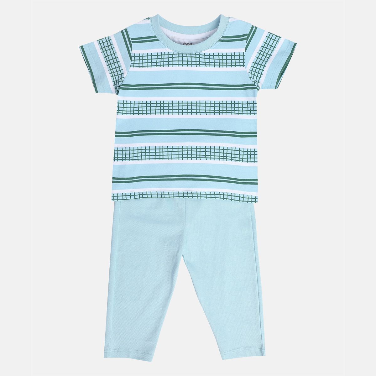 Boys Green Pack Of 2 Top And Bottom