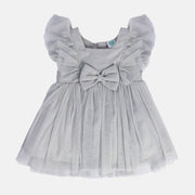 Girls Grey Pack Of 1 Dress
