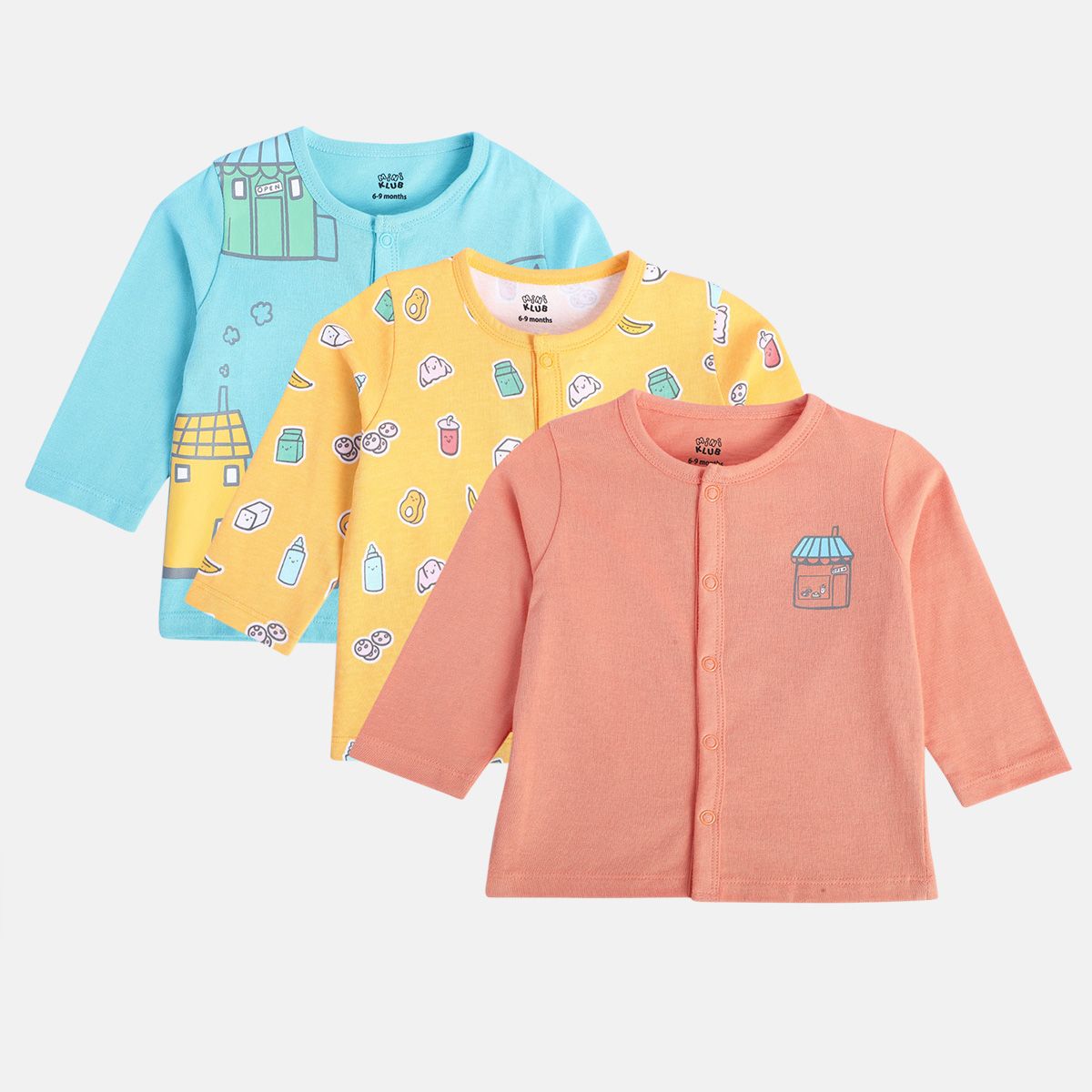 Boys Peach Front Open Vest