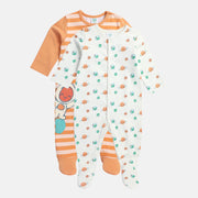 Boys Multicolor Pack Of 2 Sleep Suit