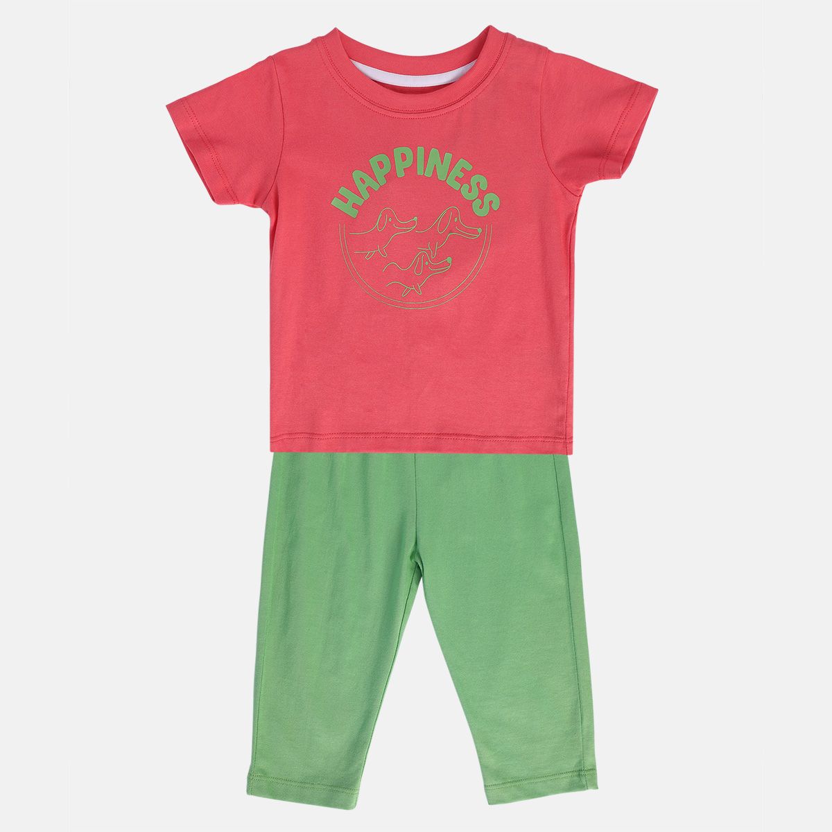 Boys Multicolor Pack Of 2 Top And Bottom