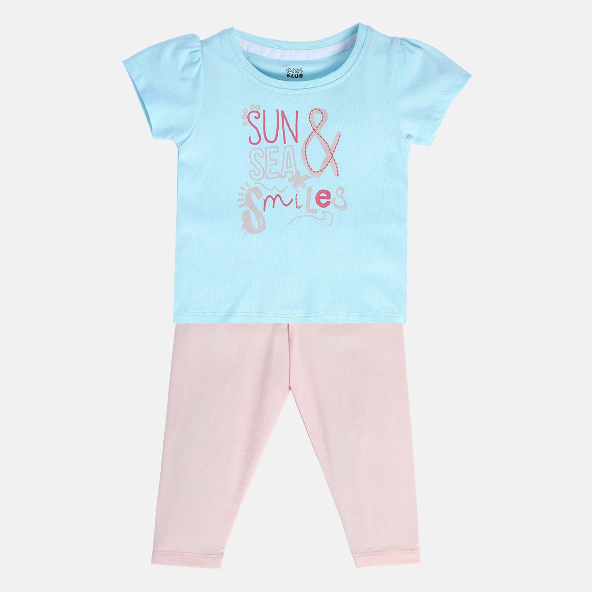 Girls Multicolor Pack Of 2 Top And Bottom